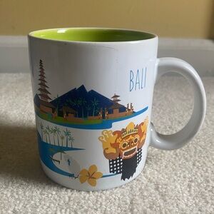 STARBUCK BALI INDONESIA SERIES WORLD COFFEE TEA MUG 16 FL OZ DISCONTINUED 2014